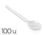 Blanca Cucharilla de Plástico Reutilizable Paquete de 100 Unidades
