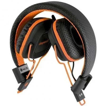AURICULARES DIADEMA NGS ORANGE GUMDROP - ESTÉREO - MICRÓFONO INTEGRADO - 20HZ-20KHZ - 98DB - CONEXIÓN JACK 3.5 - CABLE 1.2M - NARANJA FLUOR