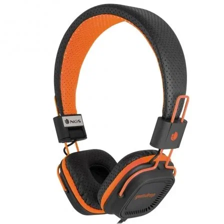 AURICULARES DIADEMA NGS ORANGE GUMDROP - ESTÉREO - MICRÓFONO INTEGRADO - 20HZ-20KHZ - 98DB - CONEXIÓN JACK 3.5 - CABLE 1.2M - NARANJA FLUOR
