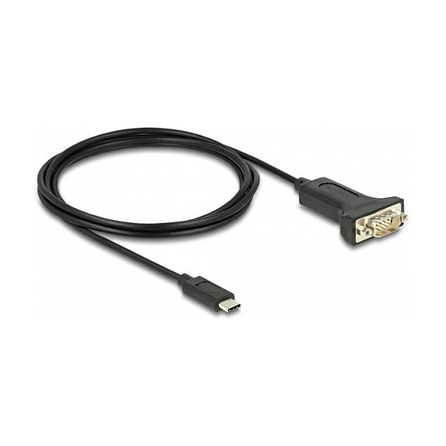DeLOCK Adaptador USB Type-C a 1 x Serial RS-232 D-Sub 9 pin con tuercas 2 m DeLOCK Adaptador USB Type-C a 1 x Serial RS-232 D-Sub 9 pin con tuercas 2 m