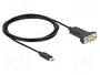 DeLOCK Adaptador USB Type-C™ a RS-232 D-Sub 9 pin, 2 m
