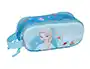 Safta Bolso Escolar Portatodo Estuche Frozen Disney, Doble Compartimento con Cremallera, Dimensiones 80x60x210 mm