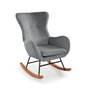 Versa Mecedora con reposabrazos gris, 86x92x67 cm
