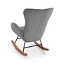Versa Mecedora con reposabrazos gris, 86x92x67 cm