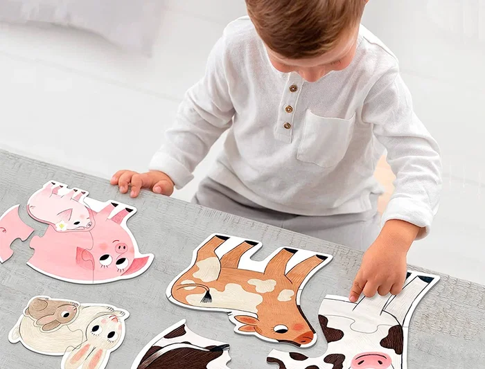 Goula Puzle XXL Mamas y Bebes 14 Piezas Animalitos de Granja