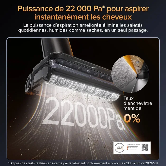 Roborock Aspiradora F25 ULTRA 22000 Pa 60 min 1000 ml Negra ROB6974653813895