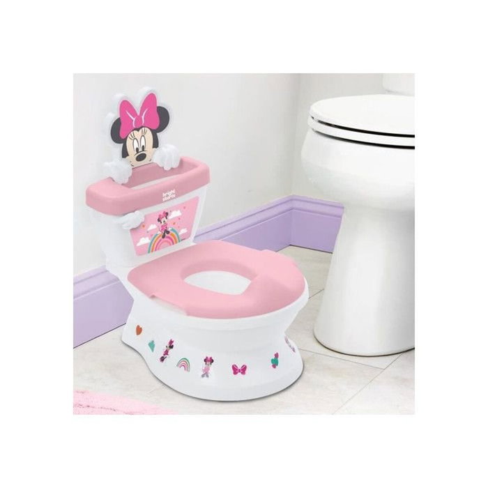 Bright Starts Disney Baby Minnie Mini inodoro 2 en 1 con reductor de asiento