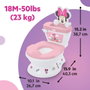Bright Starts Disney Baby Minnie Mini inodoro 2 en 1 con reductor de asiento