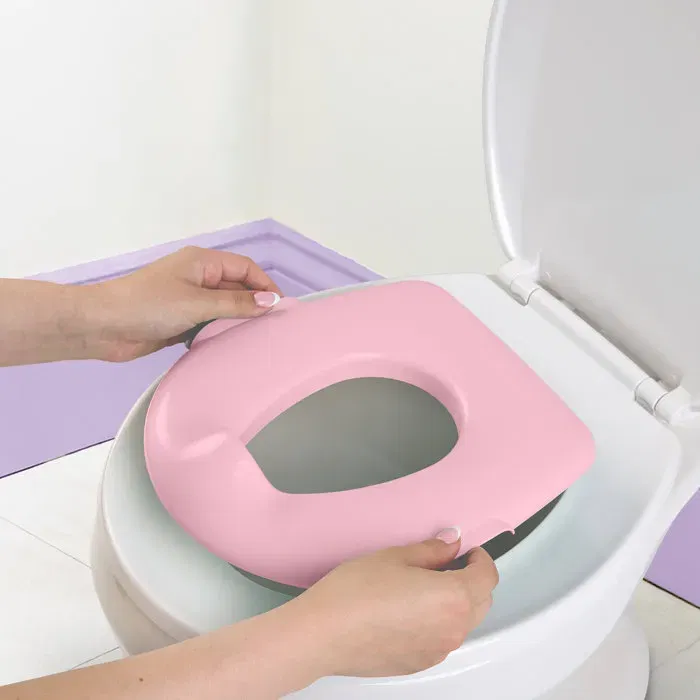 Bright Starts BRI17553 Orinal y Reductor 2 en 1 Minnie MySize con Asiento Extraíble para Fácil Limpieza