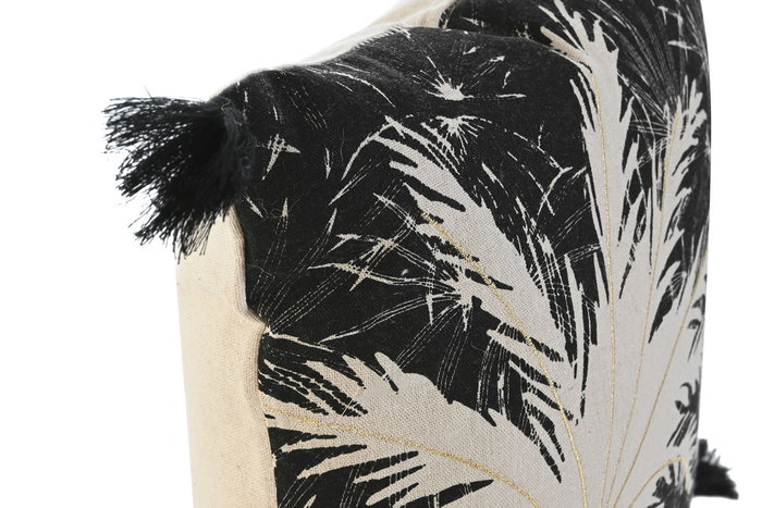 DKD Home Decor Cojin Boho Negro 45 x 45 cm
