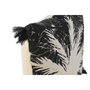 DKD Home Decor Cojín de Algodón Negro Impreso y Bordado 45x45 cm