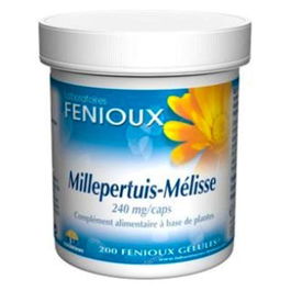 FENIOUX Millepertuis Melisa 200 Cápsulas para el Bienestar Nervioso y el Sueño Saludable