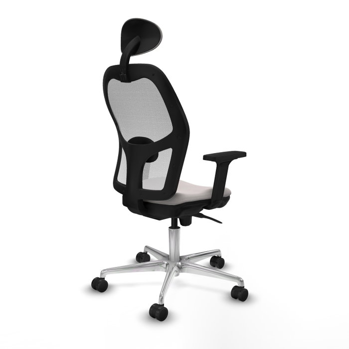 PIQUERAS Y CRESPO Silla de oficina Jorquera con mecanismo Sincro y Similpiel Blanco