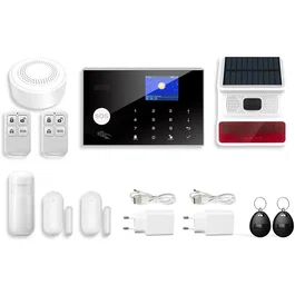 Link2Home LIN4004282421337 Kit de Alarma Inalámbrica - Control por Smartphone - Sirenas de 90/100 dB - Accesorios Completos + Etiquetas RFID