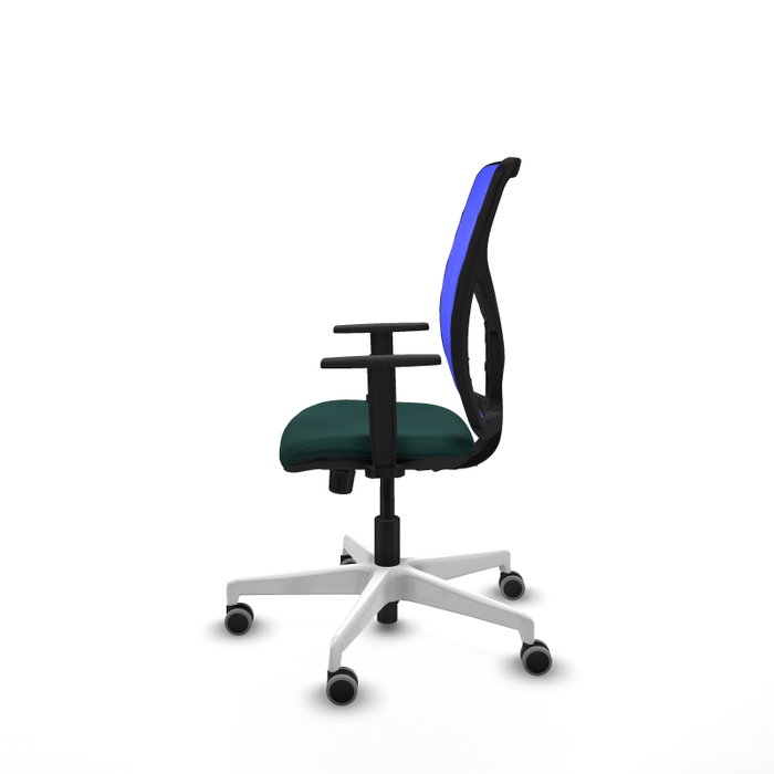 PIQUERAS Y CRESPO Silla de oficina Motilla con mecanismo Sincro Verde botella y Azul PIQUERAS Y CRESPO Silla de oficina Motilla con mecanismo Sincro Verde botella y Azul