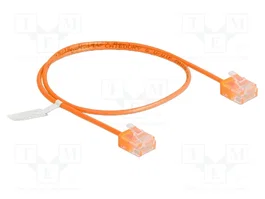 DeLOCK Cable de red RJ45 Cat.6 UTP Ultra Slim 0,5 m naranja