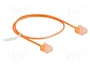 DeLOCK Cable de red RJ45 Cat.6 UTP Ultra Slim 0,5 m naranja