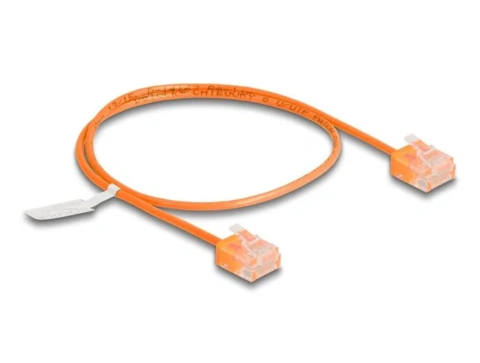 DeLOCK Cable de red RJ45 Cat.6 UTP Ultra Slim 0,5 m Naranja DeLOCK Cable de red RJ45 Cat.6 UTP Ultra Slim 0,5 m Naranja