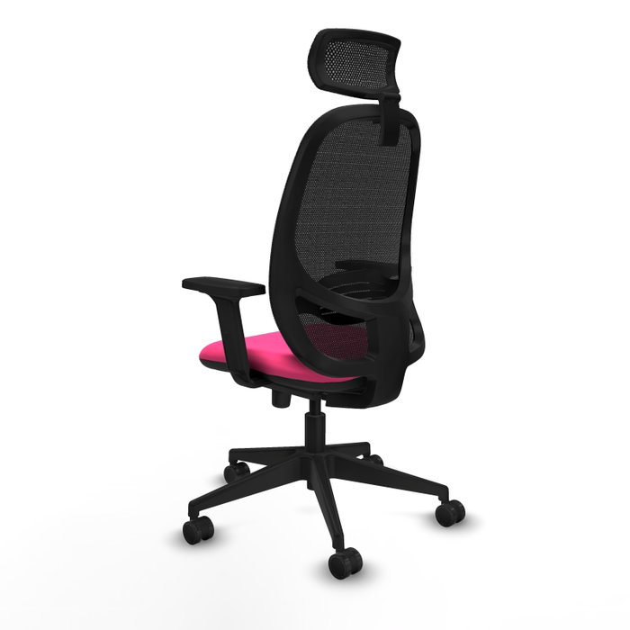 PIQUERAS Y CRESPO Silla de oficina Cilanco Rosa y Negro PIQUERAS Y CRESPO Silla de oficina Cilanco Rosa y Negro