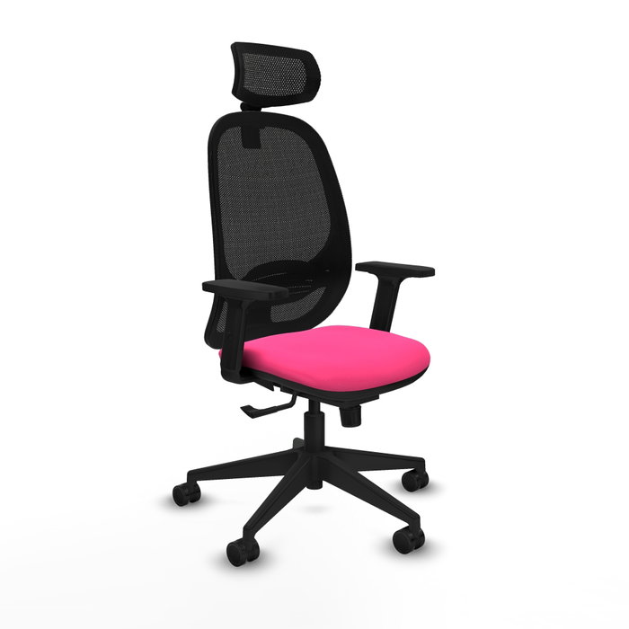 PIQUERAS Y CRESPO Silla de oficina Cilanco Rosa y Negro PIQUERAS Y CRESPO Silla de oficina Cilanco Rosa y Negro