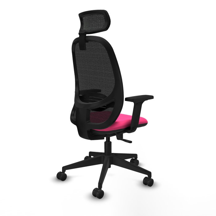 PIQUERAS Y CRESPO Silla de oficina Cilanco Rosa y Negro PIQUERAS Y CRESPO Silla de oficina Cilanco Rosa y Negro