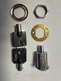 Charge Amps Aura Push lock incl. key (CA001) - Cierre de empuje Aura con 2 llaves - Repuesto