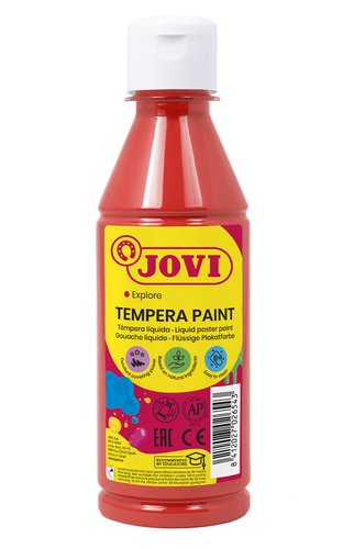 Jovi Témpera Líquida Bermellón Botella de 250ml
