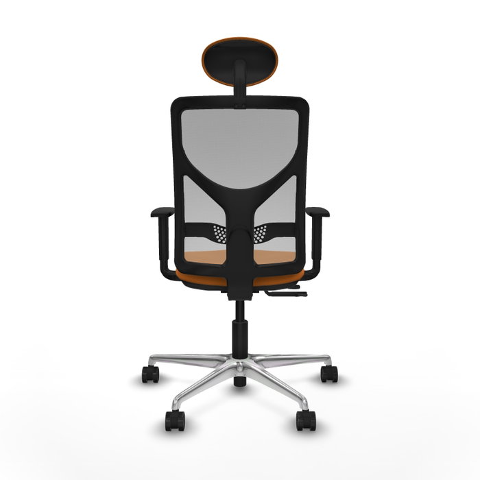 PIQUERAS Y CRESPO Silla de oficina Motilla Naranja y Gris