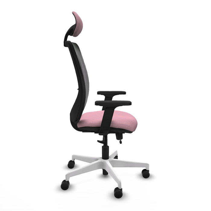 PIQUERAS Y CRESPO Silla de oficina Zulema Rosa y Negro