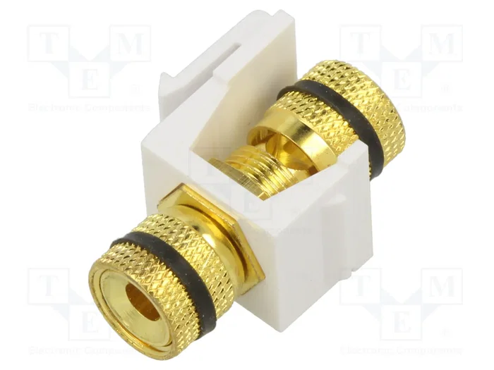 GOOBAY Acoplador de altavoces Keystone blanco GOOBAY Acoplador de altavoces Keystone blanco