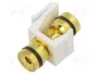 GOOBAY Acoplador de altavoces Keystone blanco