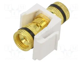 GOOBAY Acoplador de altavoces Keystone blanco