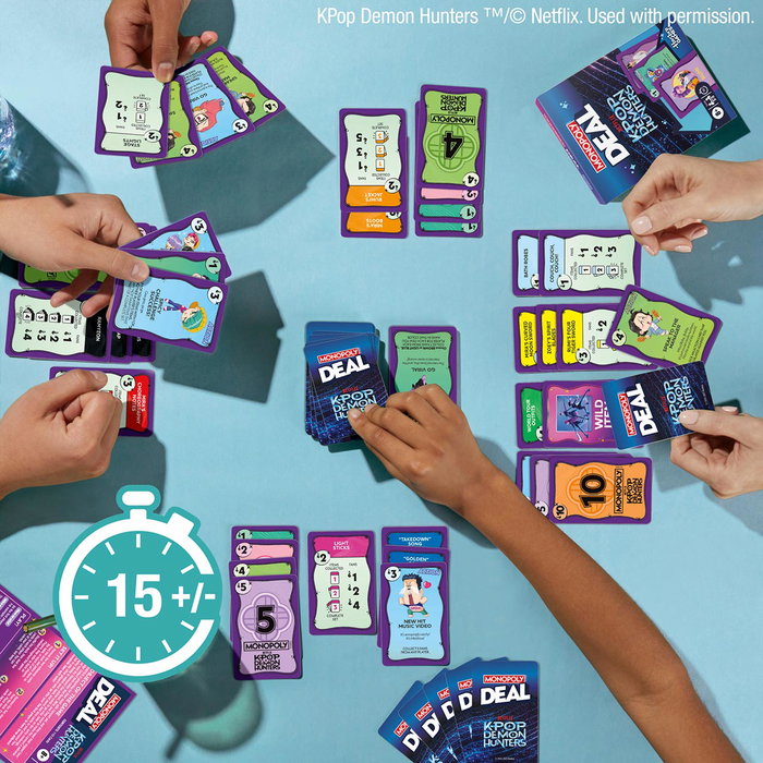 MONOPOLY Monopoly Deal K-Pop Demon Hunters Hasboro