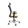 PIQUERAS Y CRESPO Silla de oficina Haches con mecanismo Sincro/Traslack Crema y Negro
