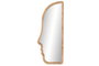 DKD Home Decor Espejo de Ratán y Cristal Natural 50x4x120 cm