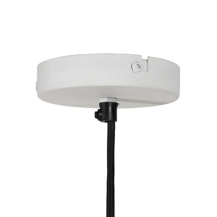 Lámpara Techo Blanco-Oro Papel Maché 53 X 39 X 18 cm