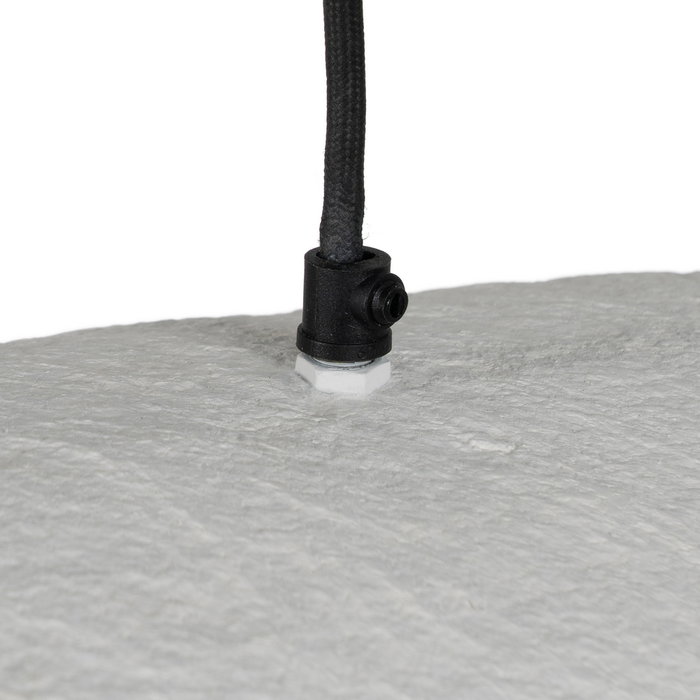 Lámpara Techo Blanco-Oro Papel Maché 53 X 39 X 18 cm