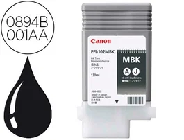 Canon PFI-102MBK Tinta Negra Mate Original Ink Tank