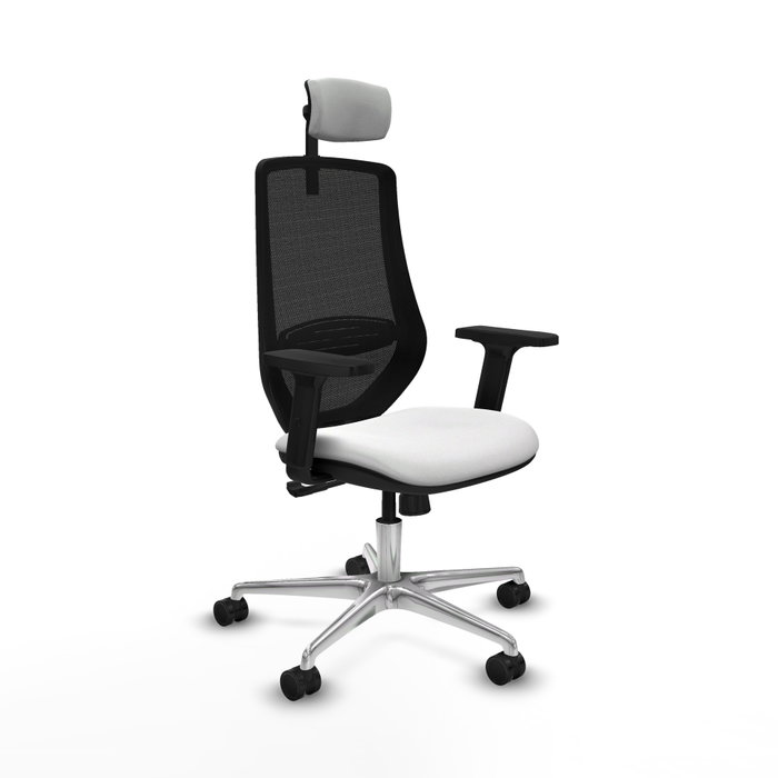 PIQUERAS Y CRESPO Silla de oficina Mardos con mecanismo Sincro, Blanco y Negro PIQUERAS Y CRESPO Silla de oficina Mardos con mecanismo Sincro, Blanco y Negro