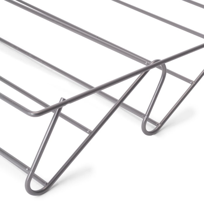 Emuca Cajón zapatero para armarios y vestidores Quartz, 440 (M60), Acero, Titanio