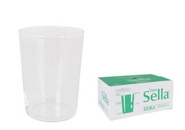 Inde Set de 6 Vasos de Sidra tipo Sella de 500 ml para Cava, Hecho de Dkristal - 12.8 cm de Alto (8 Cajas)
