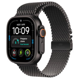 Apple Watch Ultra 4 49mm Black Titanium Case con Bucle Milanaise de Titanio Negro