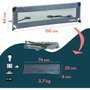 Looping Barandilla para Cama Plegable BL5003G Gris