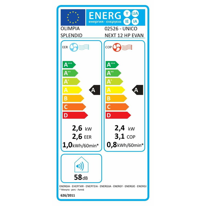 Aire Acondicionado Olimpia Splendid 02526 Blanco