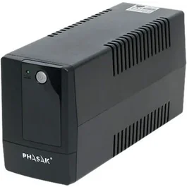Phasak SAI Interactivo AVR 600VA/360W PH 9406 - Protección PC, NAS, Red - 2 Tomas - Formato Torre