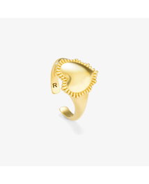 Radiant Anillo Sello Gold SAGRADO CORAZON Dorado Talla 50