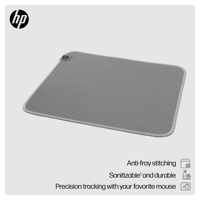 HP - Alfombrilla de ratón sanitizable, superficie fácil de limpiar - 105