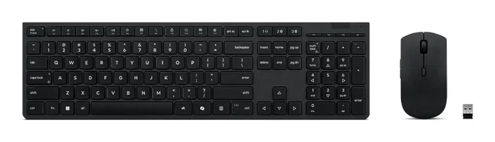 Lenovo 4X31R64357 Combo Teclado y Ratón Inalámbrico RF+Bluetooth para Oficina, Teclado Español QWERTY Completo con Tecla Copilot, Switch Tijera, Color Gris Lenovo 4X31R64357 Combo Teclado y Ratón Inalámbrico RF+Bluetooth para Oficina, Teclado Español QWERTY Completo con Tecla Copilot, Switch Tijera, Color Gris
