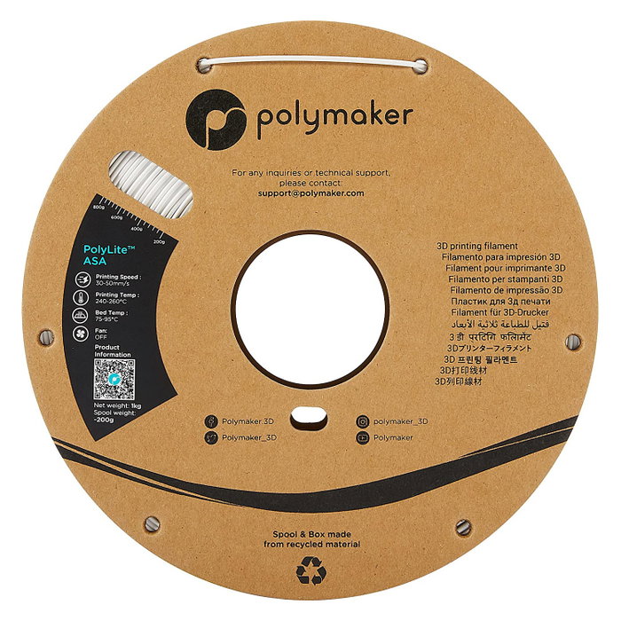 Polmask ASA 1,75mm Blanco 1kg