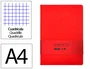 Antartik Cuaderno A4 Tapa Dura Rojo, Hojas Cuadriculadas, 100 Hojas 80gr FSC